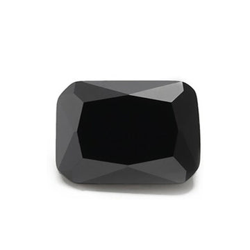 Radiant Black CZ Loose Gemstones